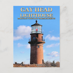 Cartão Postal Farol de Gay Head, Martha's Vineyard MA