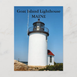 Cartão Postal Farol de Goat Island, Cartão-postal Maine