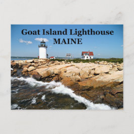 Cartão Postal Farol de Goat Island, Cartão-postal Maine
