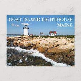 Cartão Postal Farol de Goat Island, Cartão-postal Maine