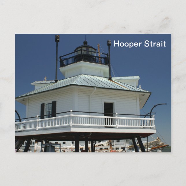 Cartão Postal Farol de Hooper Strait (Frente)