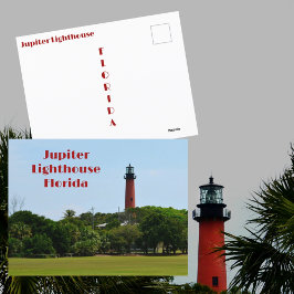 Cartão Postal Farol de Júpiter Fotografia da Flórida