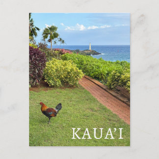 Cartão Postal Farol de Kauai Ninini Point Havaí