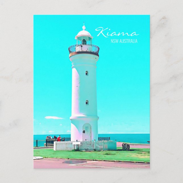 Cartão Postal Farol de Kiama NSW Austrália (Frente)