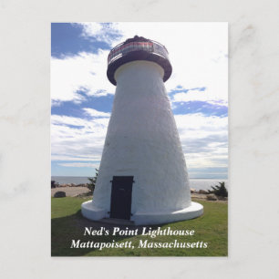 Cartão Postal Farol de Ned's Point Mattapoisett, Massachusetts