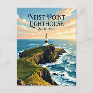 Cartão Postal Farol de Neist Point Escócia