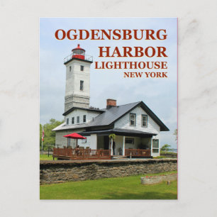 Cartão Postal Farol de Ogdensburg Harbor, Cartão-postal de Nova