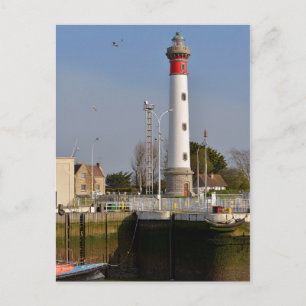 Cartão Postal Farol de Ouistreham em França