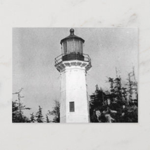 Cartão Postal Farol de ponto de árvore