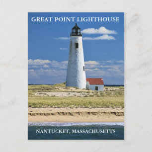 Cartão Postal Farol de ponto de excelente, Nantucket, Cartão-po