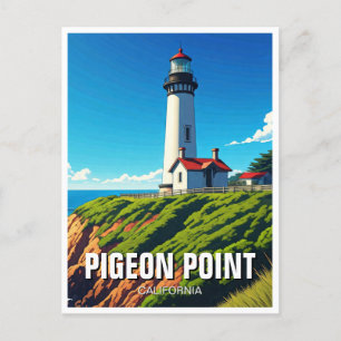 Cartão Postal Farol de Ponto Pombo na Califórnia