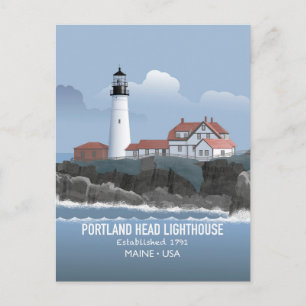 Cartão Postal Farol de Portland Head