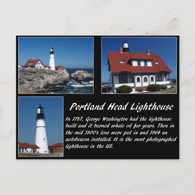 Cartão Postal Farol de Portland Head (Frente)