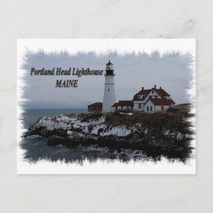 Cartão Postal Farol de Portland Head - Maine