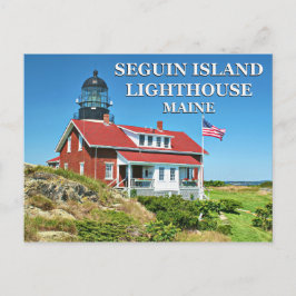 Cartão Postal Farol de Seguin Island, Cartão-postal Maine