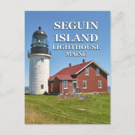 Cartão Postal Farol de Seguin Island, Cartão-postal Maine