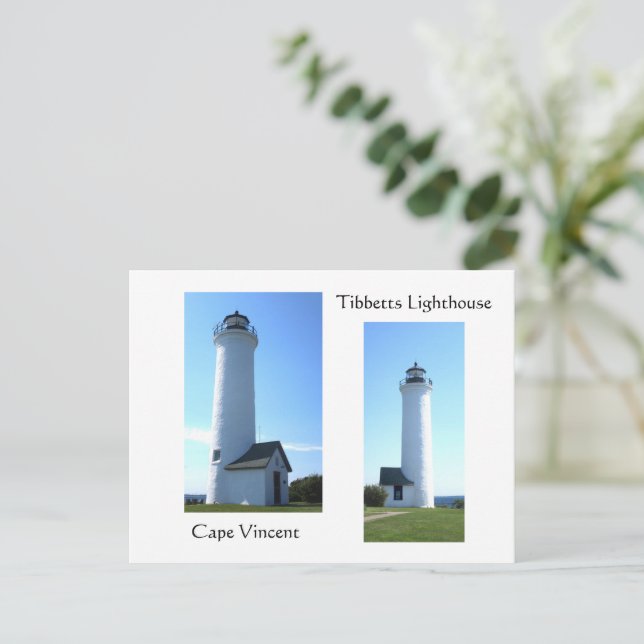 Cartão Postal Farol de Tibbetts (Em pé/Frente)