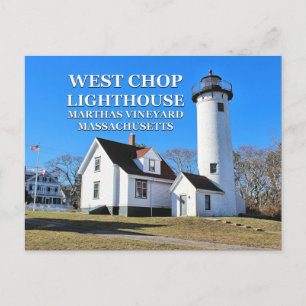Cartão Postal Farol de West Chop, Cartão-postal de MÃES do Mar