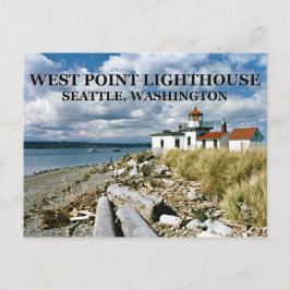 Cartão Postal Farol de West Point, Seattle Washington