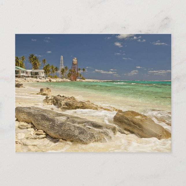 Cartão Postal Farol do Monumento Natural Half Moon Caye (Frente)