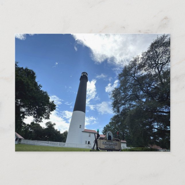 Cartão Postal Farol e Museu de Pensacola Florida  (Frente)