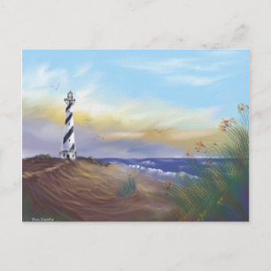 Cartão Postal Farol em Cabo de maio
