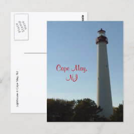 Cartão Postal Farol em Cape May, NJ