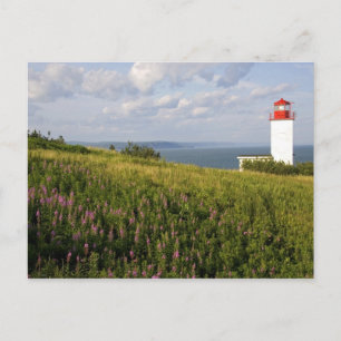 Cartão Postal Farol em St. Martins, New Brunswick,