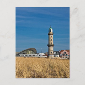 Cartão Postal Farol em Warnemuende (Alemanha)
