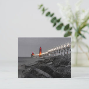 Cartão Postal Farol Grand Haven Moody
