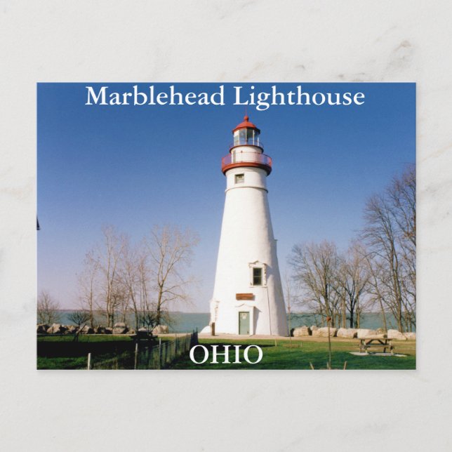 Cartão Postal Farol Marblehead, Ohio Postcard (Frente)