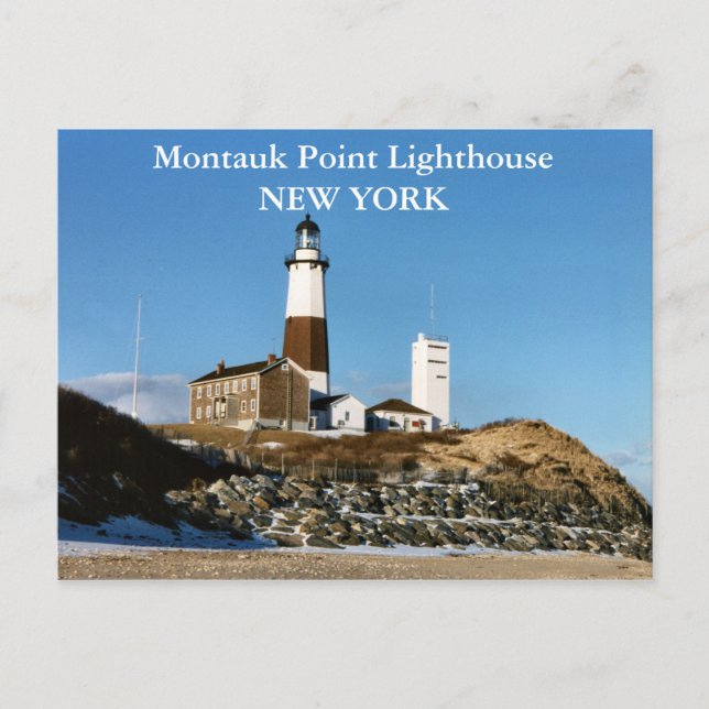 Cartão Postal Farol Montauk Point, Cartão-postal de Nova Iorque (Frente)