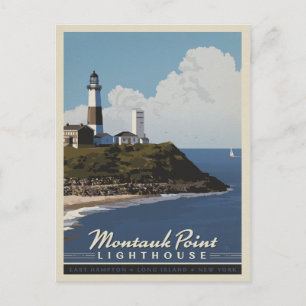 Cartão Postal Farol Montauk Point, LongIsland NY