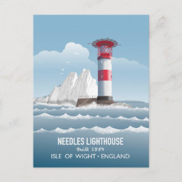 Cartão Postal Farol Needles