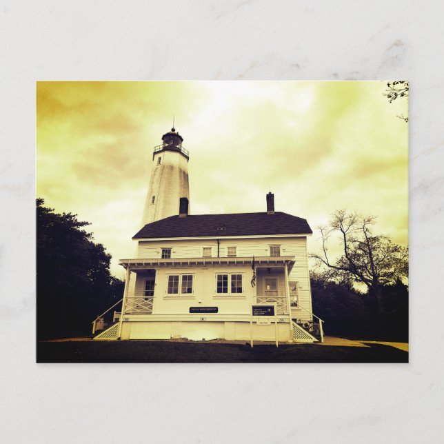 Cartão Postal Farol Sandy Hook (Frente)