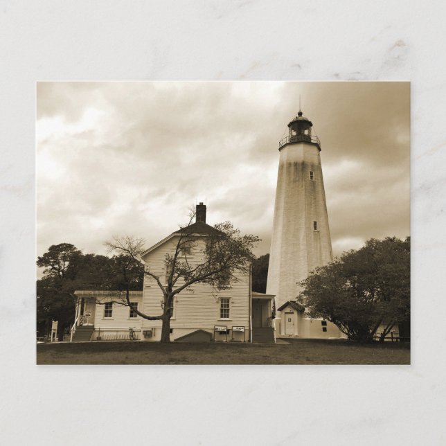 Cartão Postal Farol Sandy Hook (Frente)