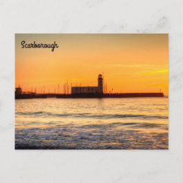 Cartão Postal Farol Scarborough