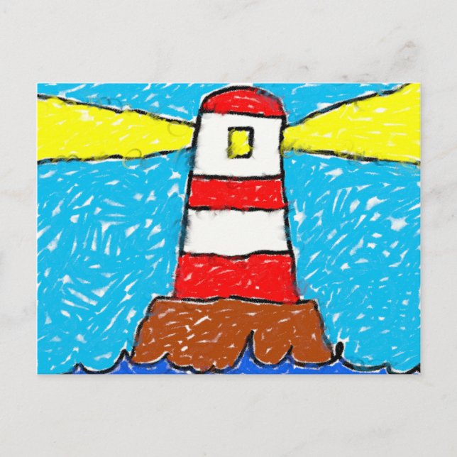 Cartão Postal Farol Smudgy (Frente)