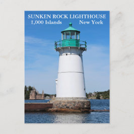 Cartão Postal Farol Sunken Rock, Nova Iorque