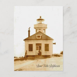 Cartão Postal Farol Vintage Lime Kiln
