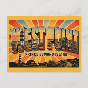 Cartão Postal Farol West Point Ilha do Príncipe Eduardo
