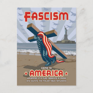 Cartão Postal Fascismo Veio Violado