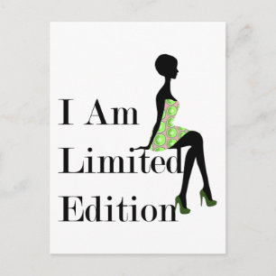 Cartão Postal Fashion Silhouette I Am Limited Edition Cote