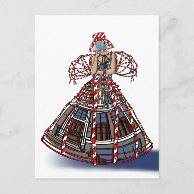 Cartão Postal "Fashionable" (Frente)