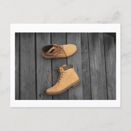 Cartão Postal Father's Boots Postcard Print by JH Thornton