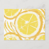 Fatia de Lima Limão Abstrato Tie Dye