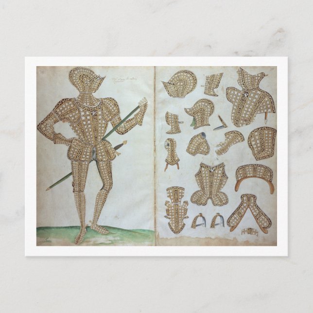 Cartão Postal Fato de Armor para Sir Henry Lee, de 'An Elizabe (Frente)