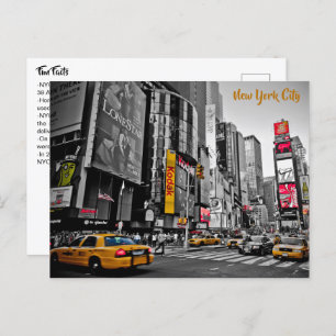 Cartão Postal Fatos interessantes e divertidos sobre o Nova Iorq