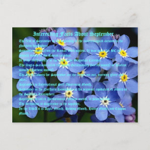 Cartão Postal Fatos Interessantes Sobre Setembro