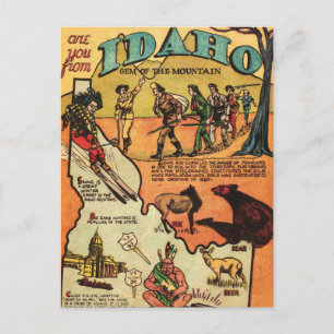 Cartão Postal Fatos Sobre Idaho